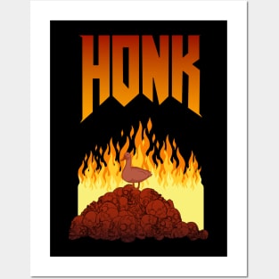 HONK - Peace Was Never An Option - Funny Goose Posters and Art